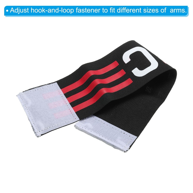 PATIKIL Captain Armband, 3 Pack Adjustable Elastic Soccer Captain's Arm