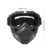 Motorcycle Goggles with Mask Outdoor Riding Cycling Removable Protective Goggles