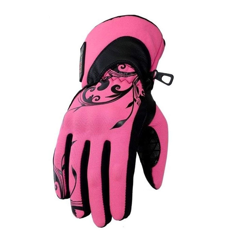 SPEED MAXX LTD LADIES THERMAL WATERPROOF REAL LEATHER HARD KNUCKLE