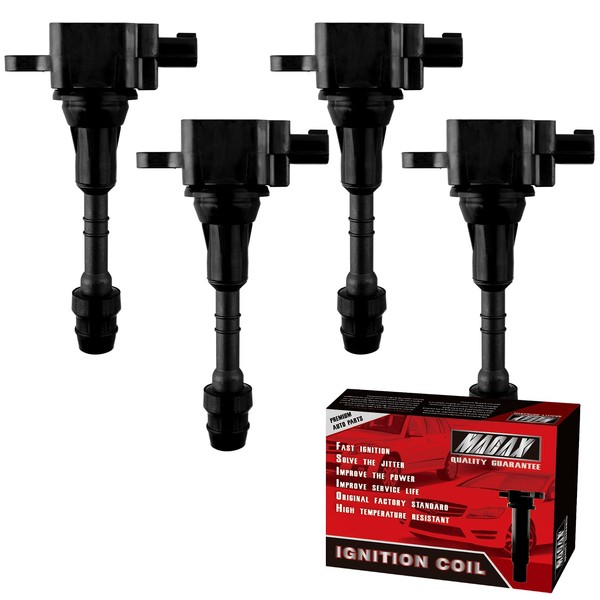 MACAX Set of 4 Ignition Coils UF350 C1398 Compatible with 2002-2008 Nissan Altima Sentra X-Trail - L4 2.5L