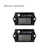 Jayron Digital Hour Meter Tachometer Gauge,Maintenance Reminder,Rsettable Job,Recall Max RPM,Waterproof
