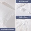 Shilucheng 100% Linen King Duvet Cover Set, Luxury Pure Natural