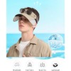 lulupila Unisex Visor Cap Sun Hat Adjustable Brim Running Sun