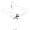 Wirquin SL201 Sink Drain Unit without Pull Rod Brass-Plated