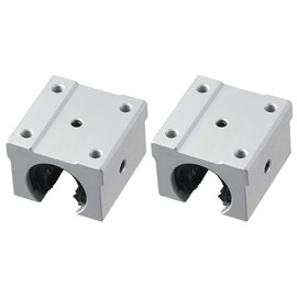 Aluminum Block 2Pcs Linear Motion Ball Bearing Slide Block Open Type Durable SBR20UU Slide Block Useful SBR16UU Linear Motion Ball Bearing