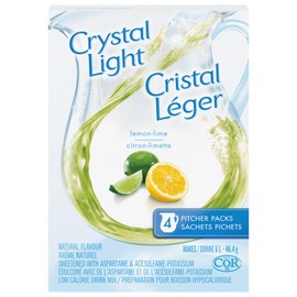 Crystal Light Lemon Lime Pitcher Packs, 46.4g