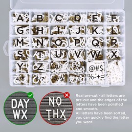 Grey Changeable Felt Letter Board, 10x10 Inch, 725 Pre-Cut & Sorted Letters, First Day of School, Classroom Decor, Message Sign