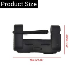 Car Safety Belt Buckle Covers, 1PC Universal Seat Belt Clips Cover, Anti-Scratch Silicon Seat Belt Buckle Protector, Car Interior Accessories (Black)