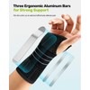 Rakiie Wrist Support, Adjustable Night Wrist Support with 3 Metal