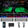 LEDGlow 8pc Bluetooth Multi-Color LED Interior Footwell Underdash Neon Lighting