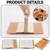 CRASPIRE Orange Book Cover PU Leather A5 Waterproof Book Sleeve