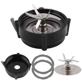 joyparts Replacement Part Blade with Bottom Base Cap and Gasket,Compatible with Oster Pro 1200 Blenders, Black
