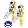 LUMITECO 2-Pack 1/4 Inch Female NPT Closed Ball Tire Inflator