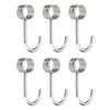 sourcing map 6Pcs Pipe Rod Hooks, Stainless Steel 19mm/0.75" Inner