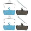 VGOL 2 Pairs Bicycle Disc Ceramic Brake Pads Compatible with