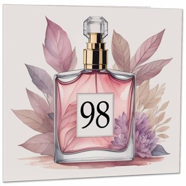 98th Birthday Card for Women - Birthday Cards for Mum 98 Years Old Classy Ninety Eight, Ninety Eighth Elegant Sister Friend Her Nan Aunt Grandma female mom