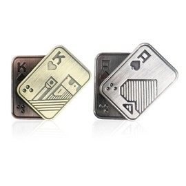 MEMOFYND 2 Pieces Magnetic Poker Toys, Creative Metal Toys, Fidget Fingertip Slider, Mini Convenient Magnetic Toys, Decompression Toys