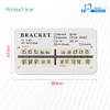 Protector Soportes dentales, 200 unidades/10 paquetes de Brackets de acero