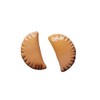 Pierogi Shaped Earrings pierced Stud Food Earrings Fake Miniature Empanada