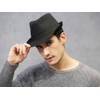 JowTreex Classic Fedoras Hats Short Brim Panama Jazz Hat Trilby