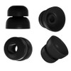 Zotech 20 Pcs Large Silicone Replacement Ear Buds Tips (Black)