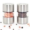 ROLMZJX 2 Pcs Salt and Pepper Grinder Set,Mini Salt shakers,Travel