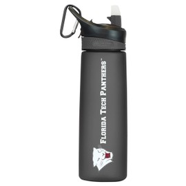 Florida Institute of Technology Tritan Plastic Frosted Sport Water Bottle, Design-2 - Black