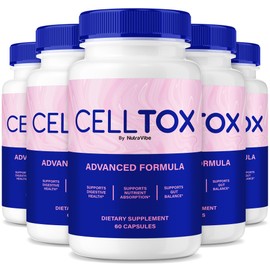 (5 Pack) CellTox – Daily Gut & Digestive Support for Digestion, Comfort & Microbiome Balance | Cell Tox Gentle, Plant-Based Formula with Clean Ingredients in Easy-to-Take Pills (300 Capsules)