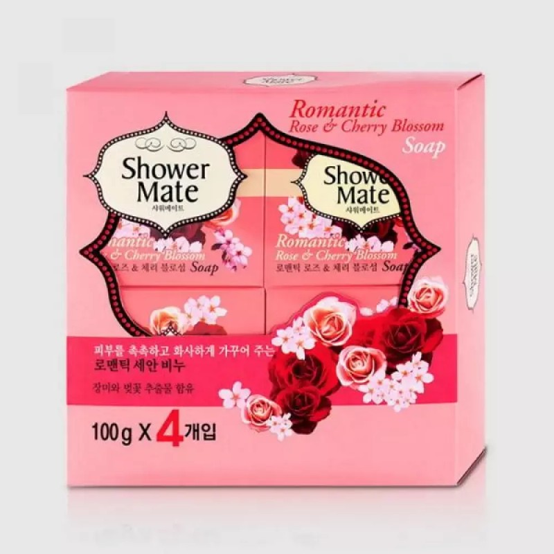 Uptown Glo 샤워메이트비누 100gX4 러블리 로즈 UGL10458227 업타운글로 Shower Mate