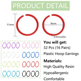 KASFREE Plastic Nose Stud Piercing Retainer L Shaped Studs Colored Rings for Surgery 20G Corkscrew Ring for Men and Women (L)