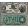 Unbranded $2 Two Dollar 1890 Treasury Note (US CURRENCY STICKERS)