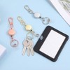 3 Pcs Metal Retractable Badge Holders ID Retractable Badge with