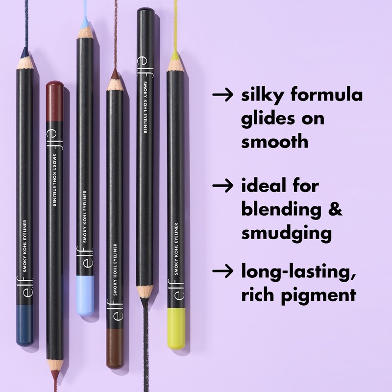 e.l.f. Smoky Kohl Eyeliner, Eye Pencil For Creating Long-Lasting, Bold,