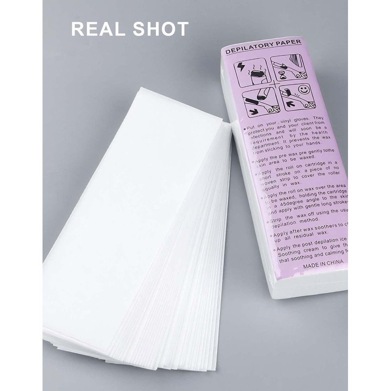 100 Wax Strips, Disposable Professional Hair Removal Tool Hair Removal