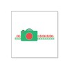 CafePress Camera Border Sticker Square Bumper Sticker Car Decal