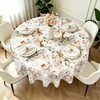 Arquiel Floral PVC Table Cloth Waterproof Oilcloth Round 137x137cm
