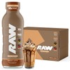 RAW Batido de proteínas listo para beber, café con leche moca - Bebidas proteicas listas para beber con aislado de proteína de suero de leche alimentado con pasto para después del entrenamiento - Be