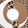 WOCCI Flower Series Genuine Leather Watch Band, Quick Release Replacement