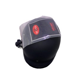 Rodia DOT Motorcycle Half-Helmet with Visor, Low-profile, Medium Size