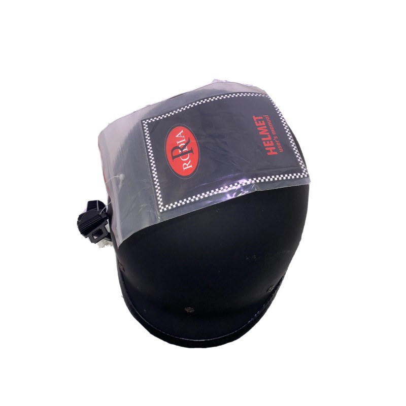 Rodia DOT Motorcycle Half-Helmet with Visor, Low-profile, Medium Size