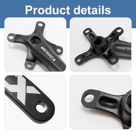 ZUDKSUY 170mm Cranksets Bicycle Crank Set with 104BCD 40T Round/Oval Chainring Mountain Bike Single Speed Square Taper Crankset Replacement for Shimano SRAM FSA