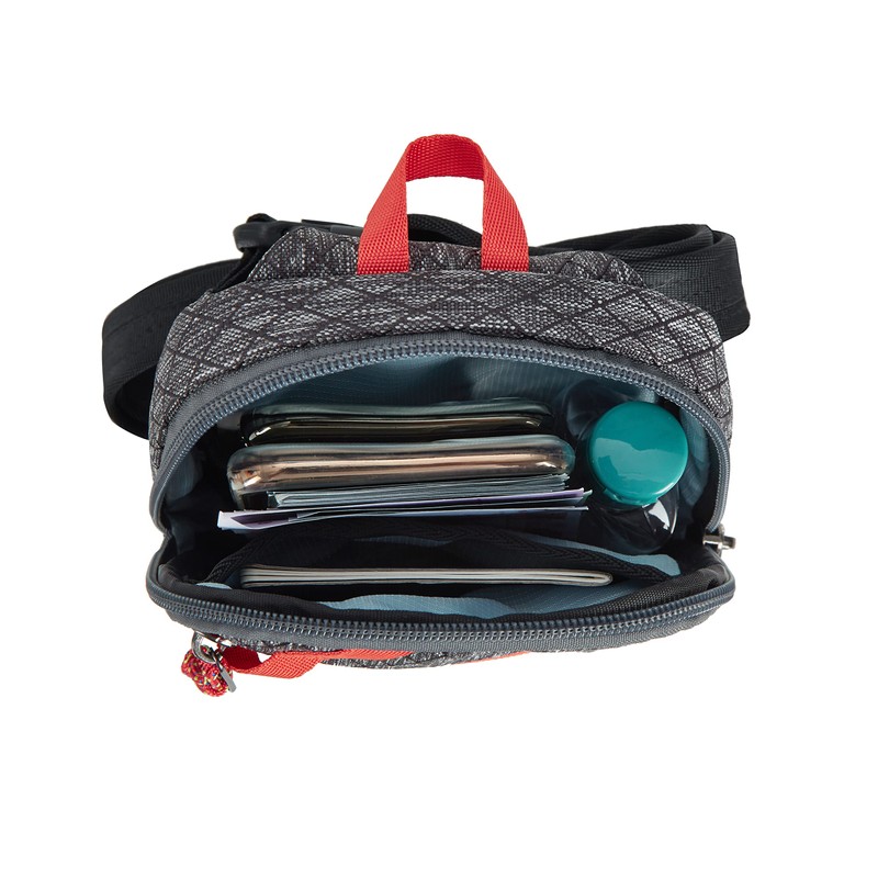Travelon Unisex-Adult Anti-Theft Greenlander Compact Sling Bag, Diamond Ash, 5"
