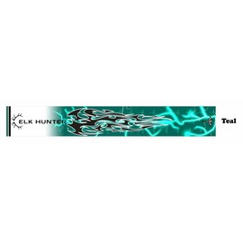 White Water Archery Non-Laminated Teal Elk Hunter Lightning Tribal Flames Arrow Wraps 15pc Pack Choose Length Width (8, 1.4)