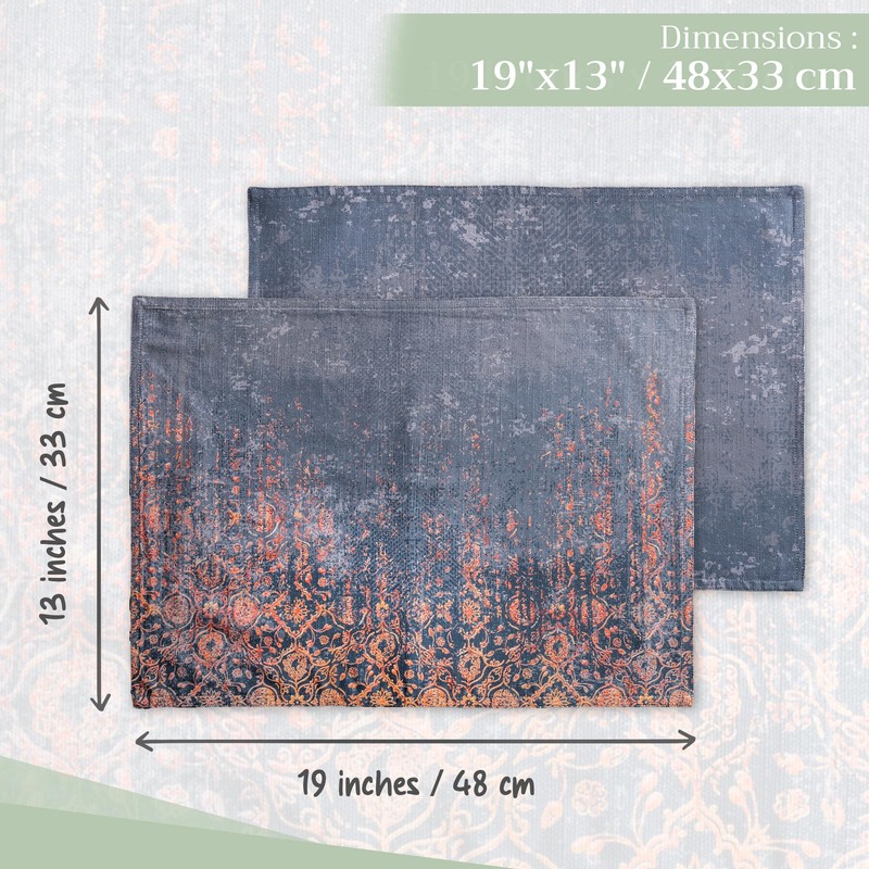 Maison d' Hermine Placemats Set of 4 Reusable 100% Cotton