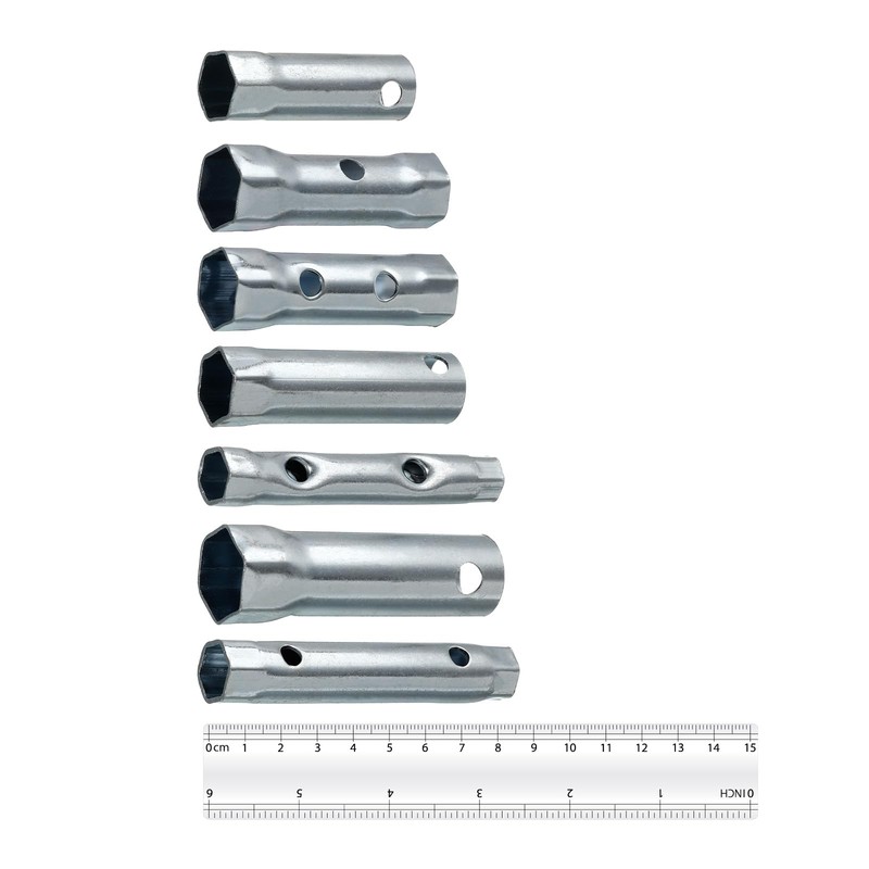 sourcing map 7 Pcs Ignition Spark Plug Spanner Set Dual-Ended