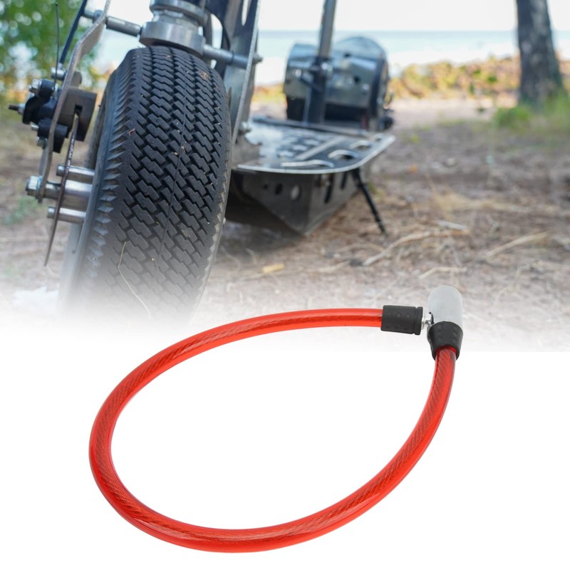 SPYMINNPOO Bicycle Lock Cable with Key Steel Wire Portable Cable