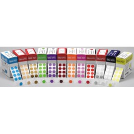 Diversified Biotech Tough-Spots T-SPOTS-50B Polyvinyl Label, 1/2" Diameter, Blue (Roll of 1000)