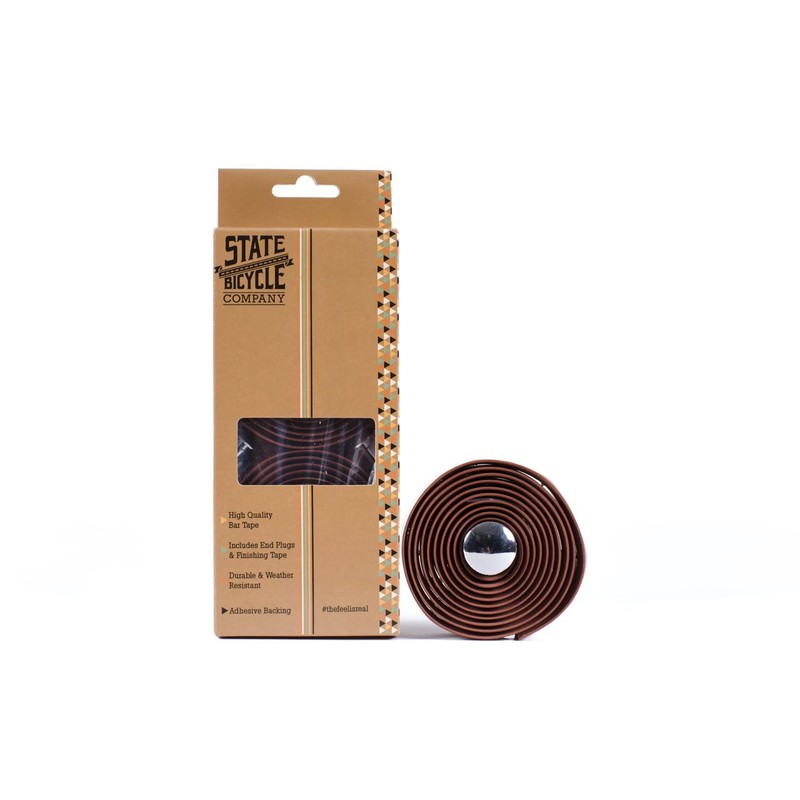 State Bicycle Bike Handlebar Grip Tape, Brown