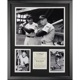 Legends Never Die Joe DiMaggio & Mickey Mantle Framed Photo Collage, 16" x 20"