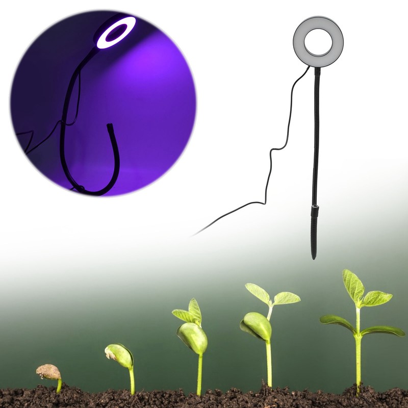 LED Plant Growth Light Full Spectrum Adjustable USB Powered Growth
